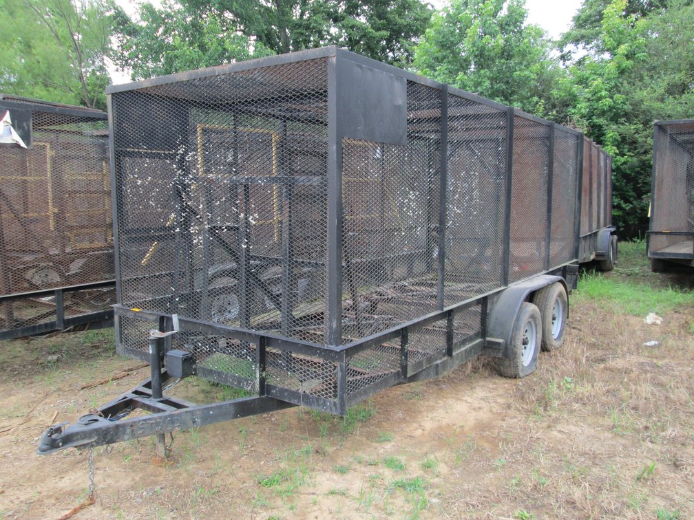 Homemade Trash Trailer T/A Steel 80" 16' INV#45796