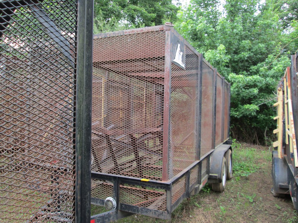 Homemade Trash Trailer T/A Steel 80" 16' INV#45799