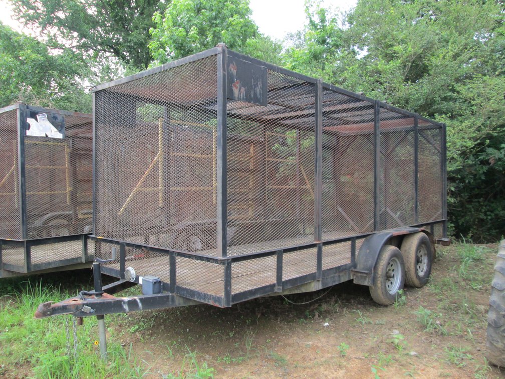 Homemade Trash Trailer T/A Steel 80" 16' INV#45797