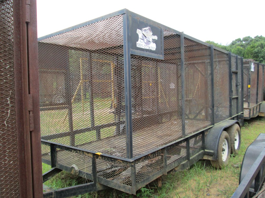 Homemade T/A Steel 80" 16' Trash Trailer INV#50717