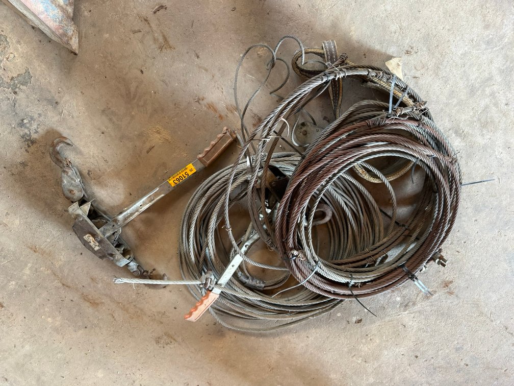 Lot of Galvanized Steel Cable & Come-A-Long INV#51063