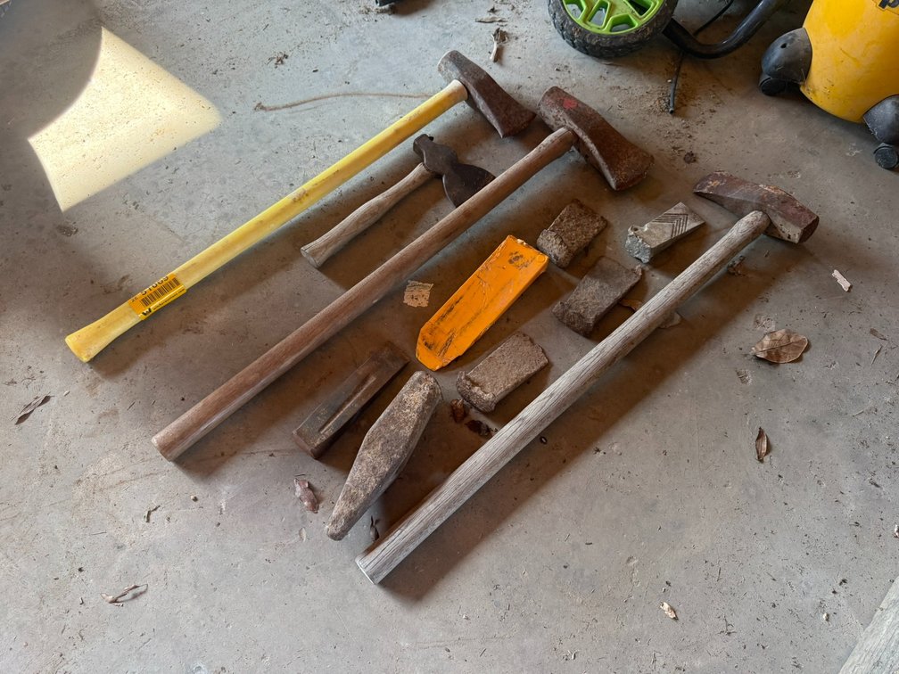 Lot of Splitting Mauls, Wedges & Hatchet INV#51069