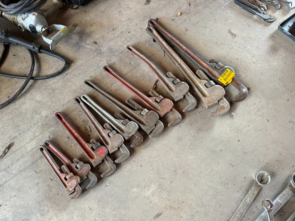 Lot of Pipe Wrenches INV#51019