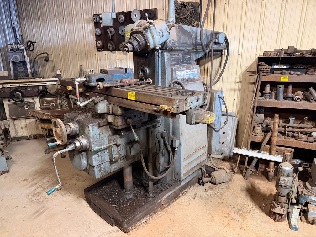 Kearney & Trecker S-12 Horizontal Milling Machine 5377150 INV#54303 Map Location: Shop 2