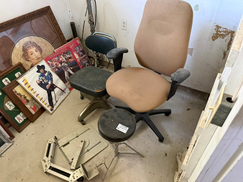 Lot of (2) Chairs & (1) Stool INV#57536