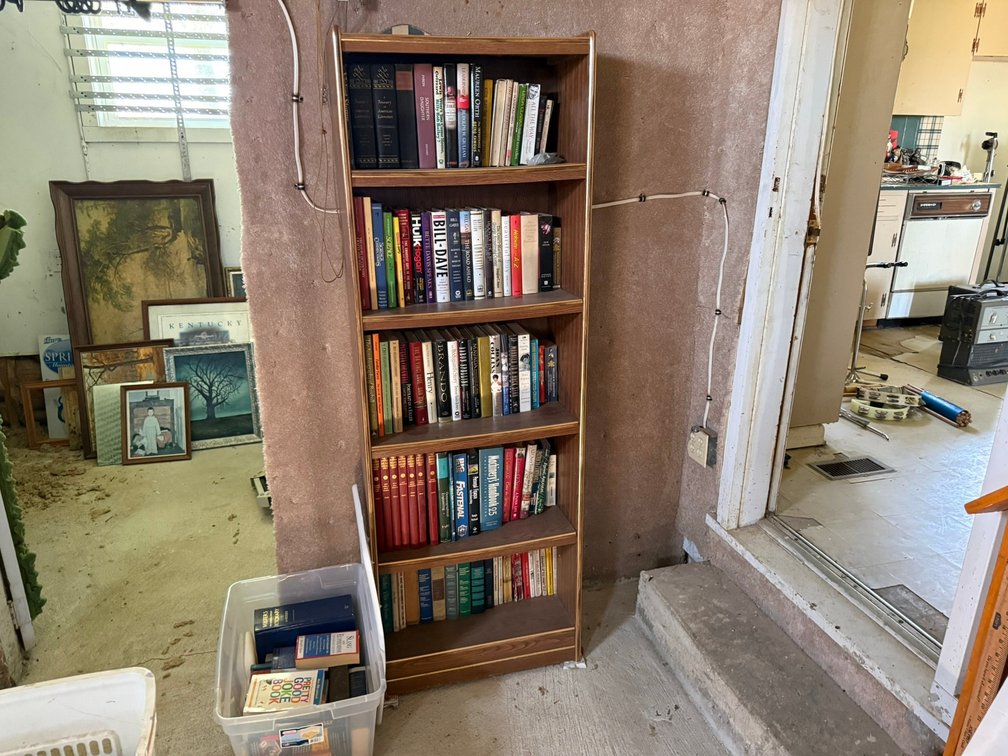 Lot of Books & 22 1/2" x 5' 8" Shelf INV#57535
