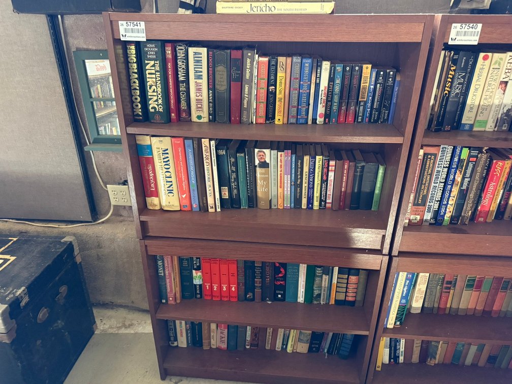 Lot of Bookshelf w/Books INV#57541