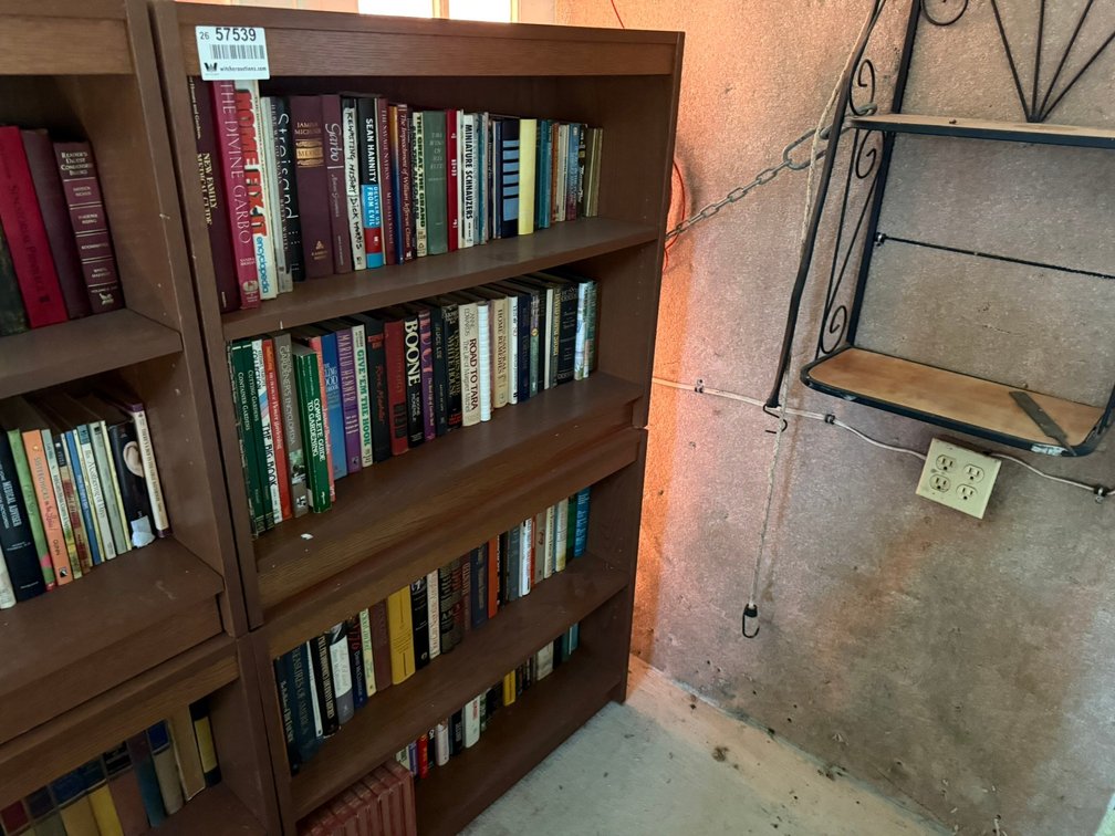Lot of Bookshelf w/Books INV#57539