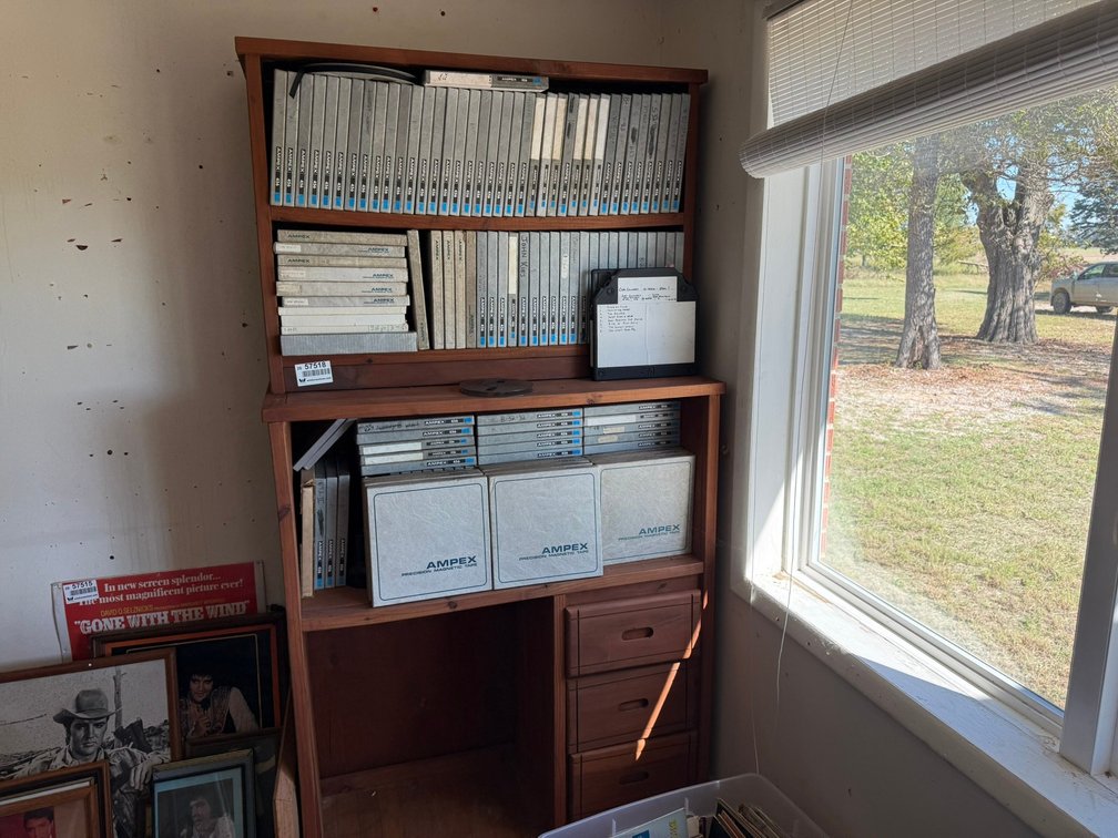 Desk w/Ampex Reels INV#57518