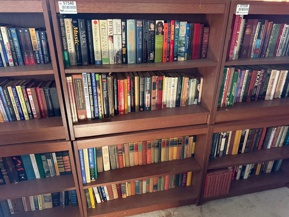 Lot of Bookshelf w/Books INV#57540