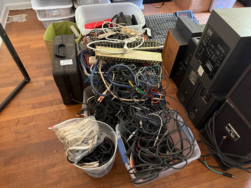 Lot of Camcorder, and Electronic Cables INV#57547