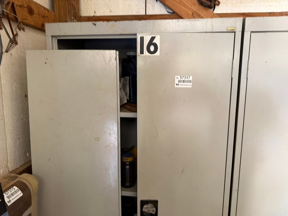Sandusky Metal Cabinet w/ Contents INV#57317