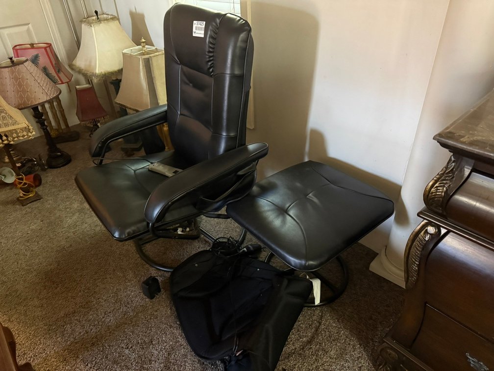 Rolling Office Chair & Stool INV#57425