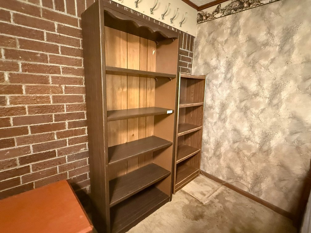 Lot of (2) Wooden Shelves INV#57475