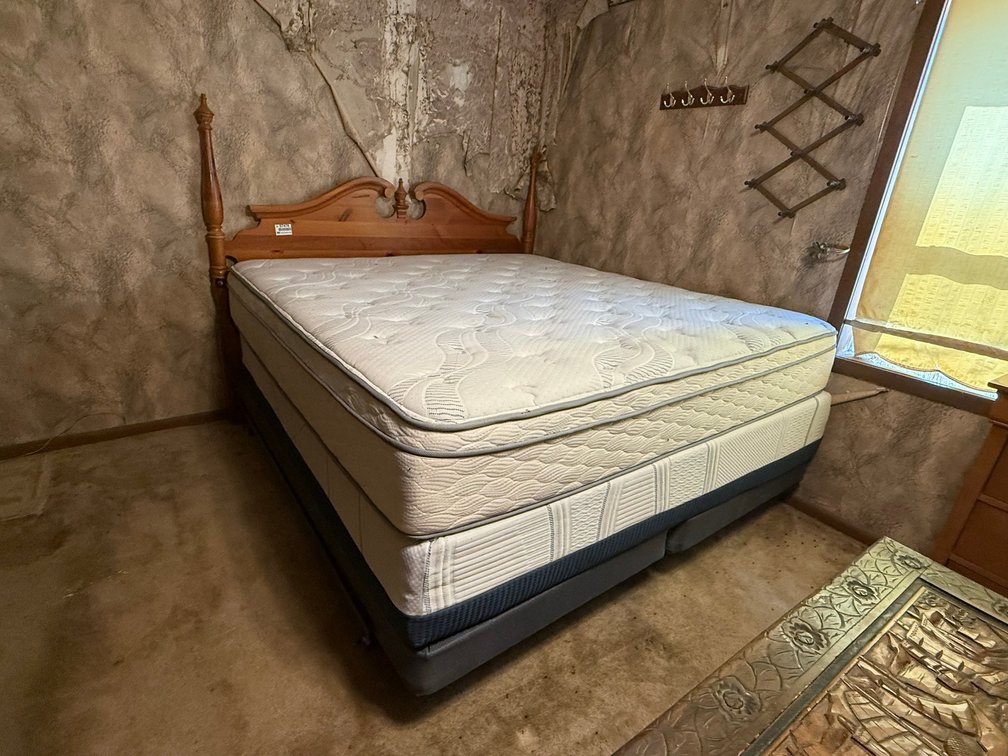 6' 3" x 6' 7" Bed w/ Bed Frame INV#57476