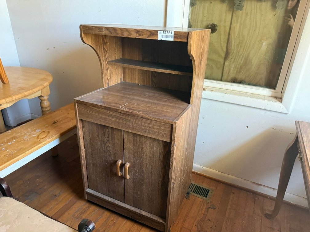 Wooden Microwave Stand INV#57561