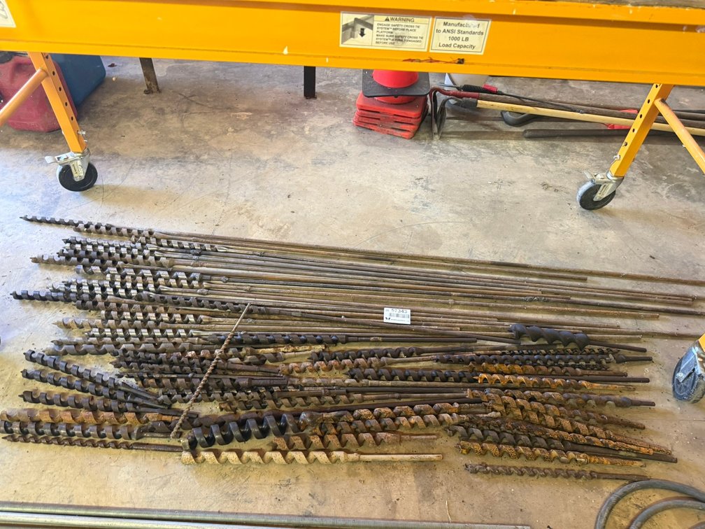Lot of Wooden Auger Bits INV#57343