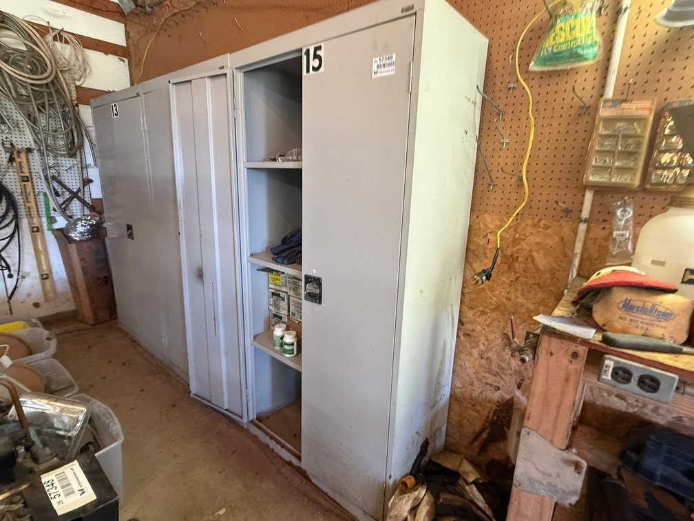 Metal Cabinet & Contents INV#57349