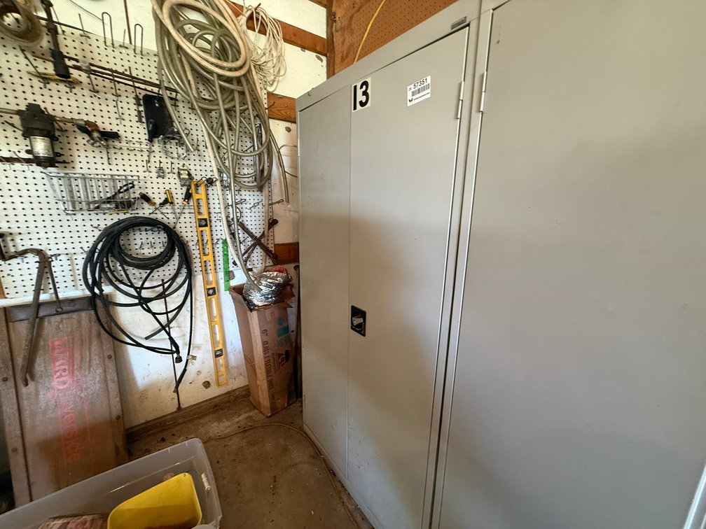 Metal Cabinet & Contents INV#57351