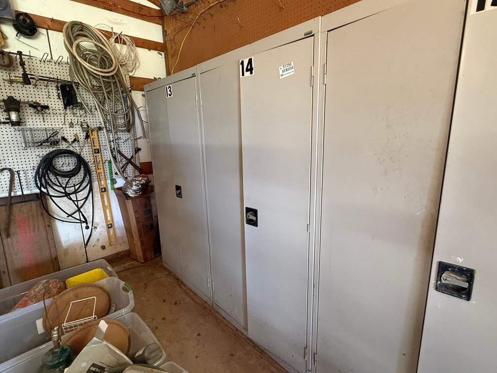 Metal Cabinet & Contents INV#57350