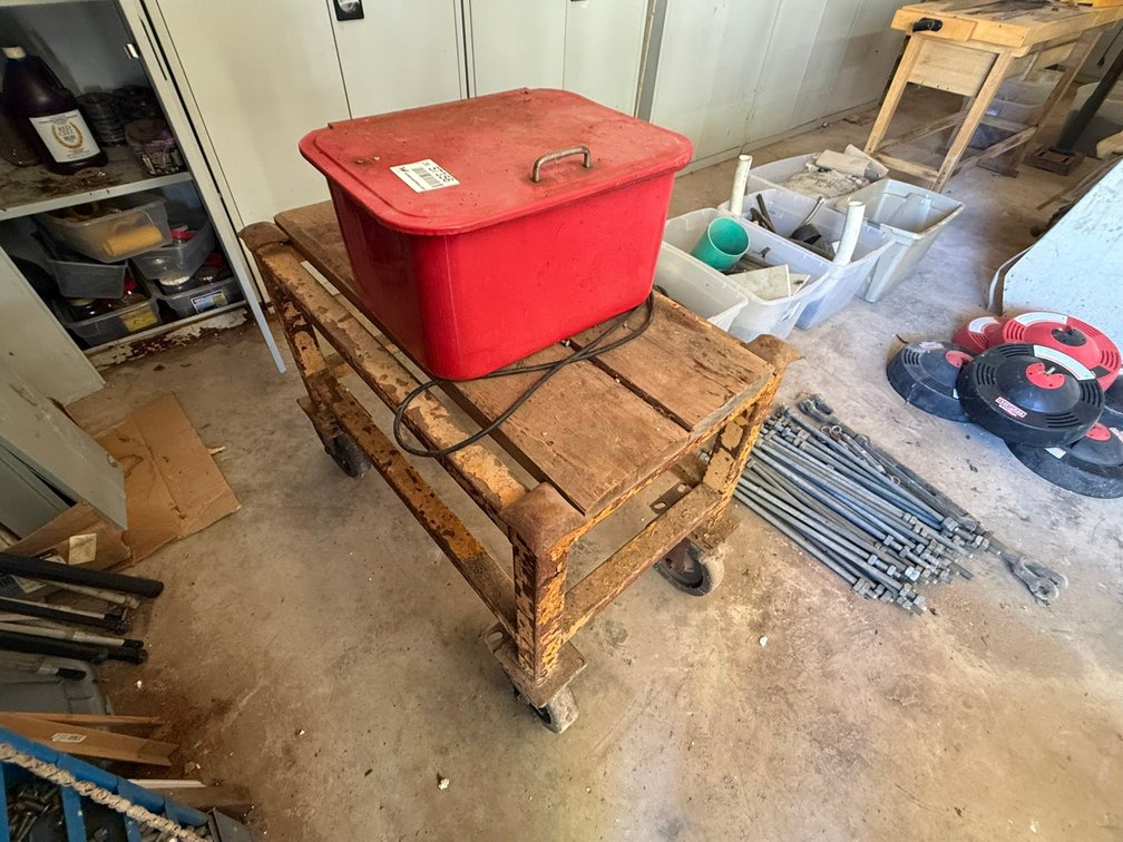 Parts Washer & Rolling Cart INV#57356