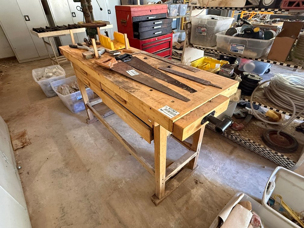 Wooden Work Table INV#57361
