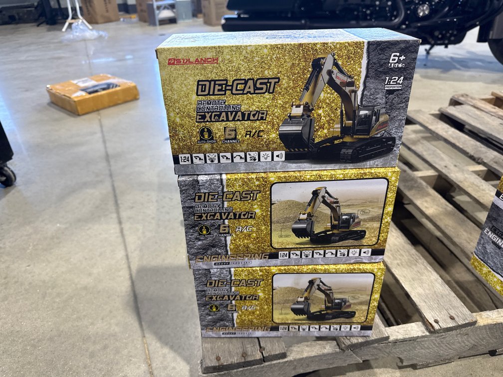 Lot of (3) Die-Cast Excavator Toys INV#57653