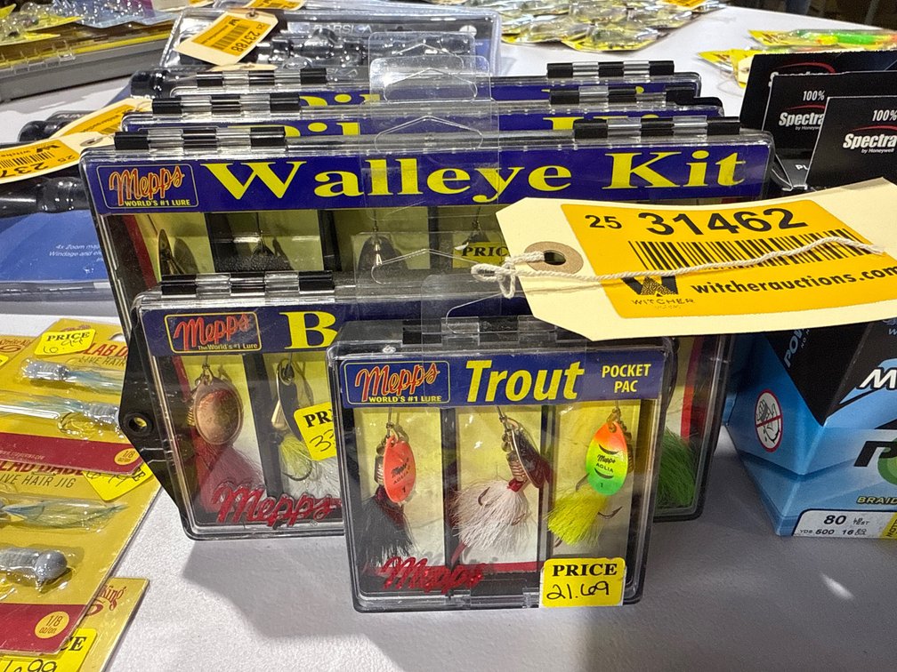 Lot of (5) Unused Mopps  Fishing Lure Kits 
