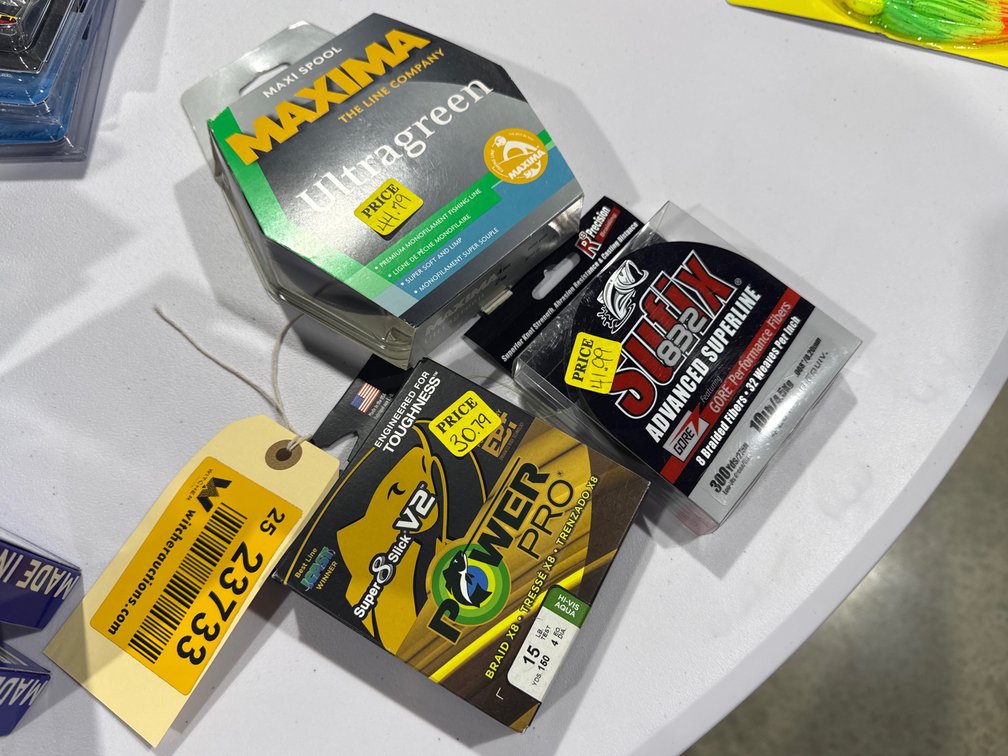 Lot of (3) Unused Fishing Lines 
