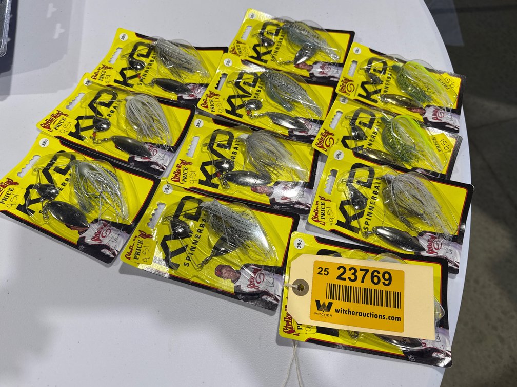 Lot of (11) Unused KVD Spinner Bait Fishing Lures 