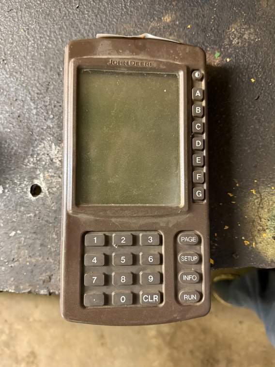 John Deere Greenstar Monitor   Location: Site 1E