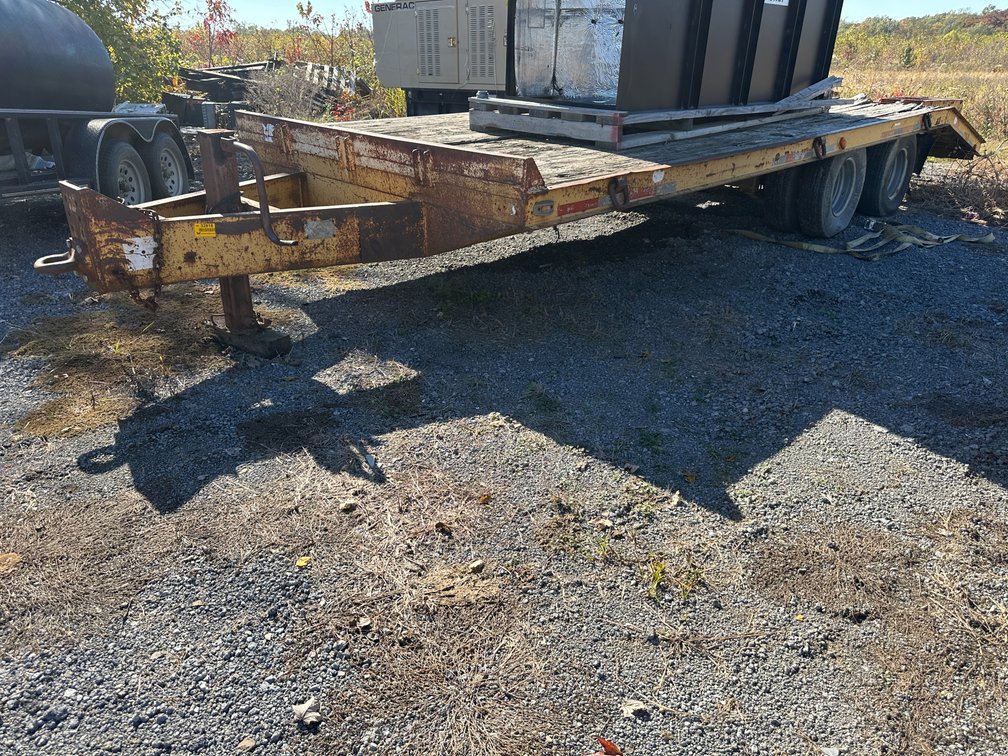 18' T/A Pintle Hitch Equipment Trailer 