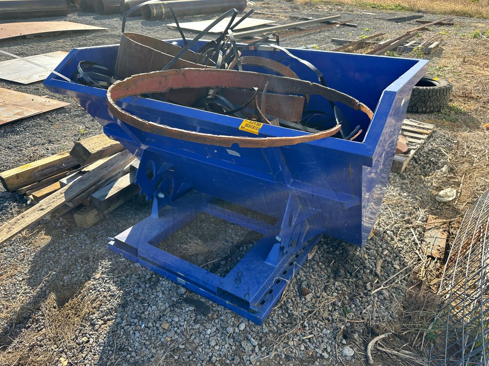 Skid Steer Self Dumping Hopper & Contents  