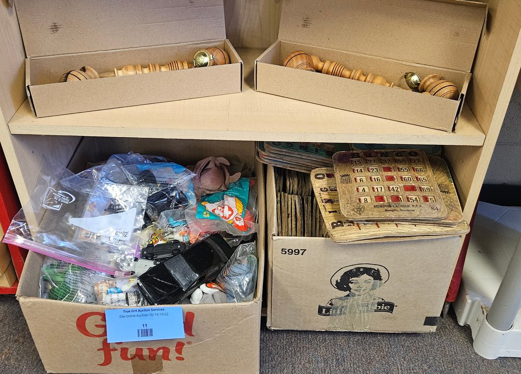 Turned Wood Smoking Pipes, Bingo King Cards, and Toys