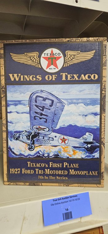 Wings of Texaco 1927 Ford Tri-Motored Monoplane Box