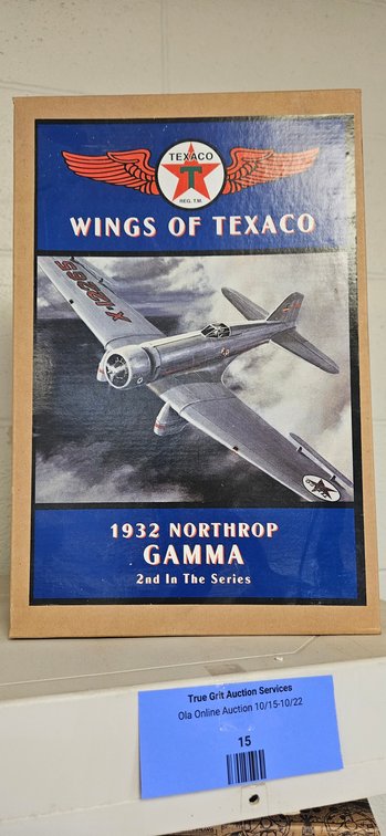 Texaco Wings of Texaco 1932 Northrop Gamma Airplane Box