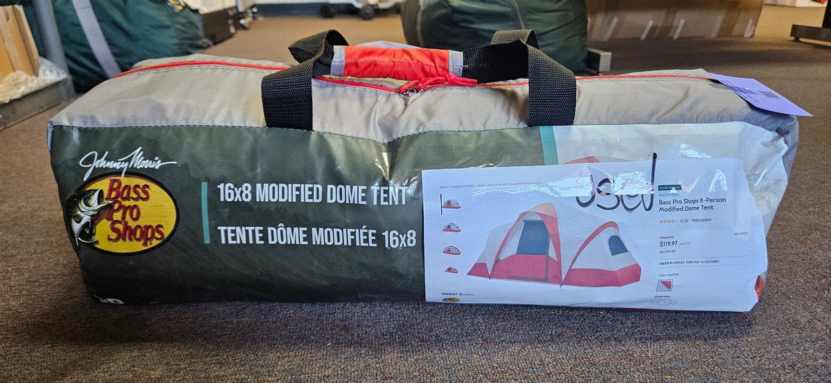 Bass Pro Shops 8-Person 16x8 ft Modified Dome Tent