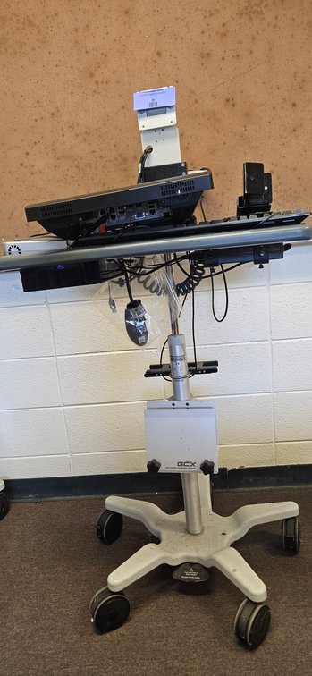 GCX Mobile Workstation Cart with StealthTouch Terminal