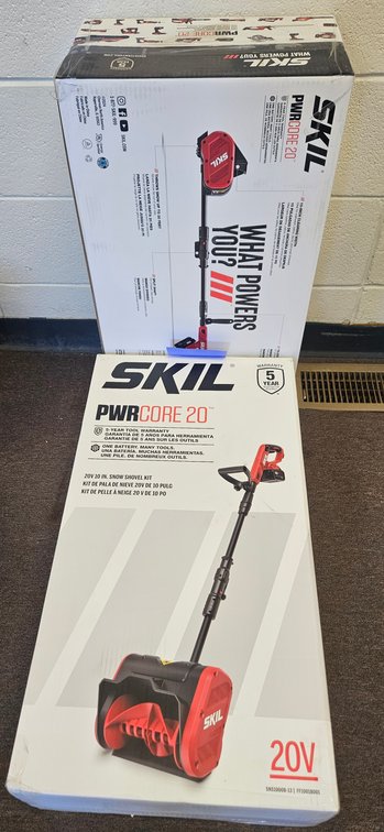 2 SKIL PWRCORE 20 10 In. Snow Shovel Kits