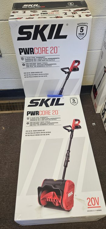 2 SKIL PWRCORE 20 SNS1000B-13 20V 10 in. Snow Shovel Kits