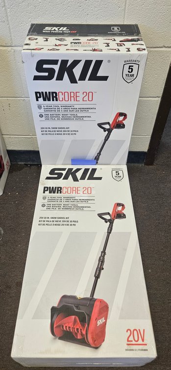 2 SKIL PWRCORE 20 20V 10 In. Snow Shovel Kits