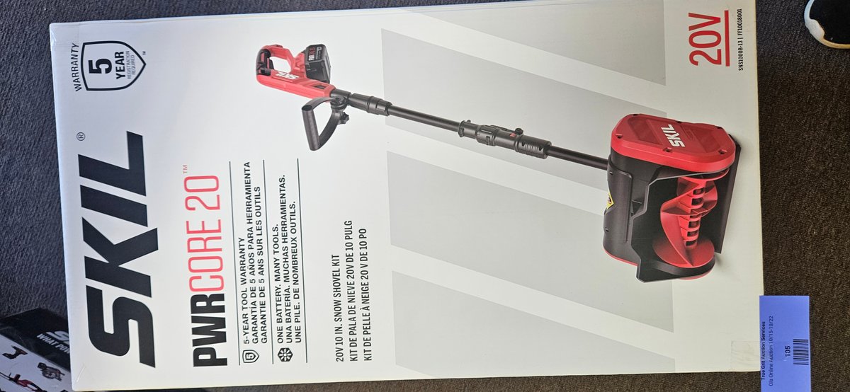 SKIL PWRCORE 20 SNS1000B-13 20V 10 In. Snow Shovel Kit
