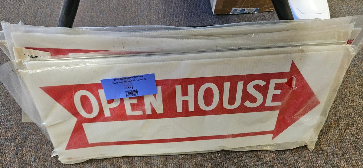 Open House Corrugated Plastic Directional Yard Signs with Stakes