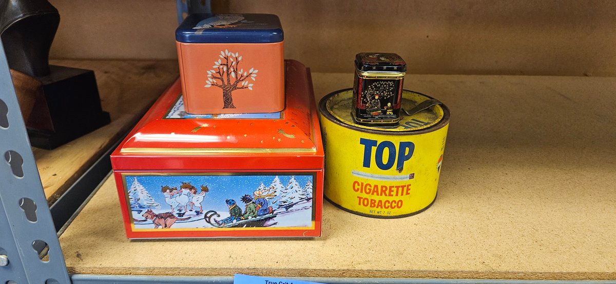 Decorative Metal Tins and Cigarette Tobacco Tin