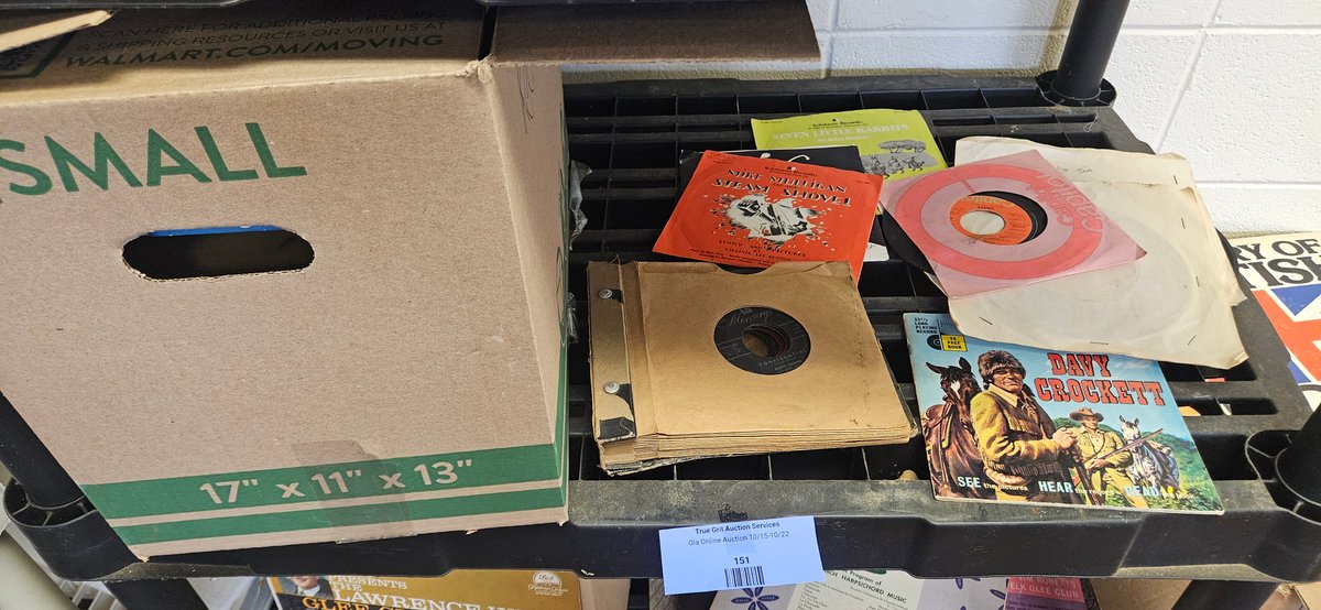 Vinyl 7-Inch Records, Children's Read-Along Sets, and Album Binder