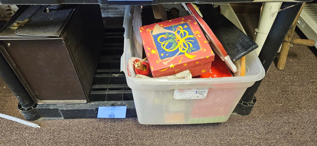 Holiday Decorations, Ornaments, Collector Plate, and Storage Tote
