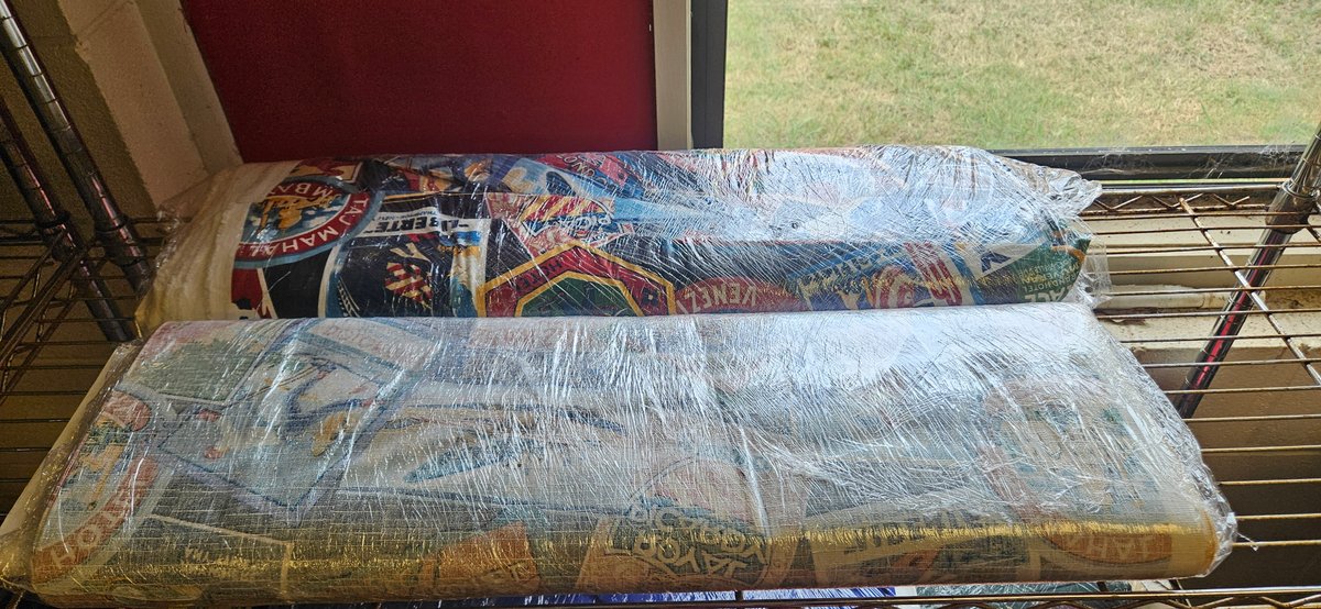 Two Bolts of Travel-Themed Print Fabric