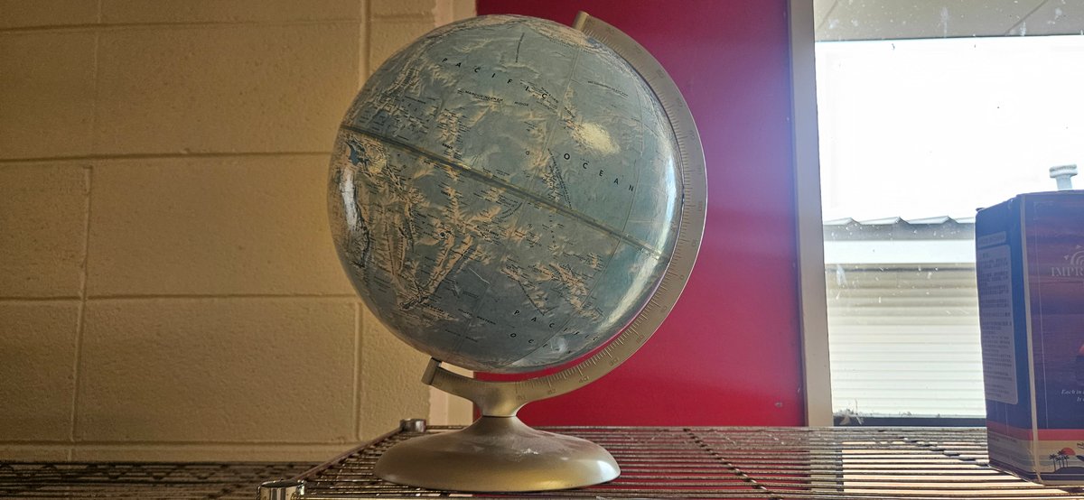 Spherical Desk Globe on Semi-Meridian Stand