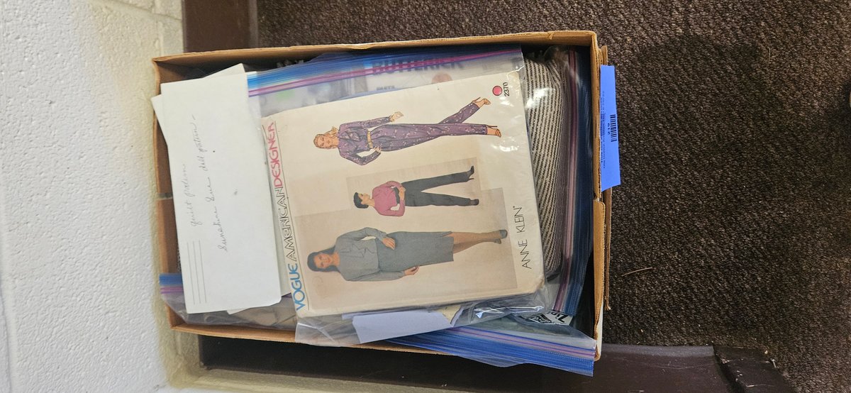 Sewing Patterns and Striped Fabric