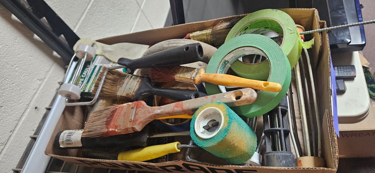 Paint Brushes, Painter's Tape, Roller Frames, and More